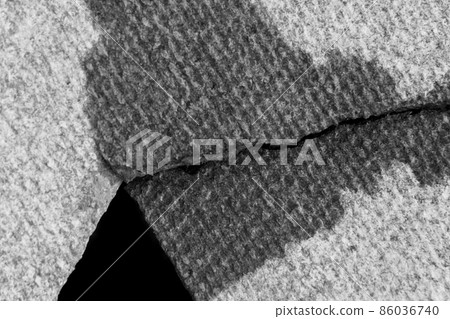 Crack on slate structure, damaged surface, broken weathered texture, dent material background, close up Crack on slate structure, damaged surface, broken weathered texture, dent material background, close up 86036740