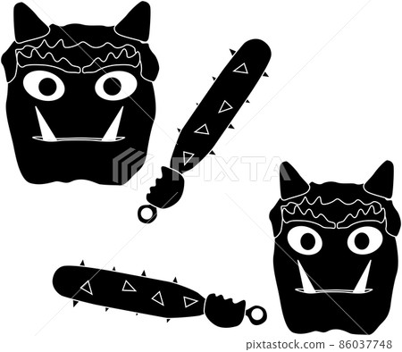 惡魔與俱樂部的剪影 86037748