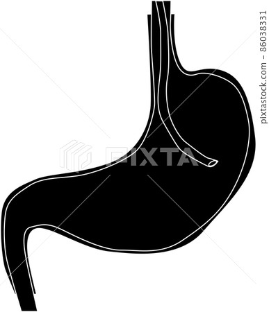 Silhouette with gastrocamera 86038331