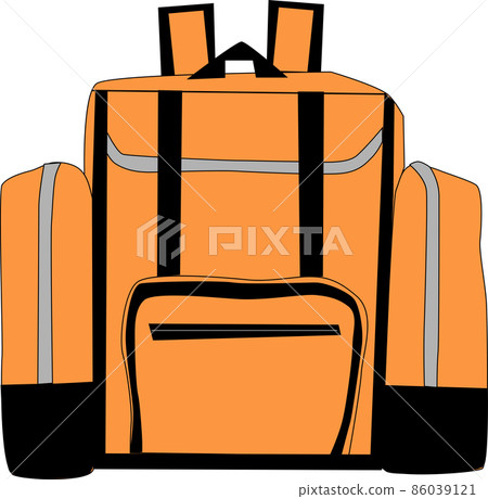 Illustration material of big rucksack Illustration material of big rucksack 86039121