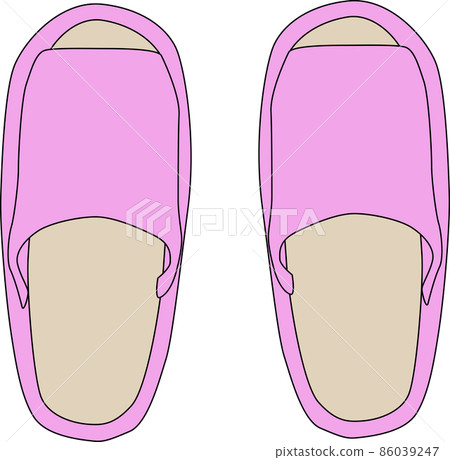 Cute pink slippers 86039247