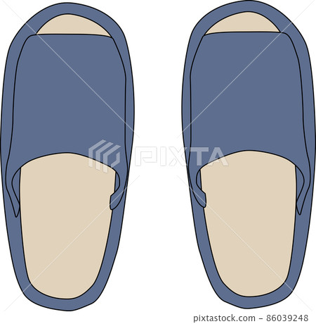 Cute blue slippers 86039248