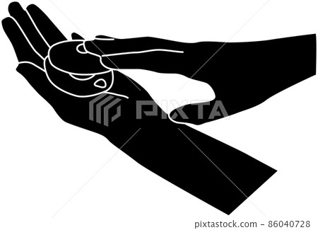 打響板的人的剪影 86040728