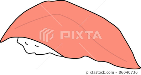 美味的金槍魚壽司材料 86040736