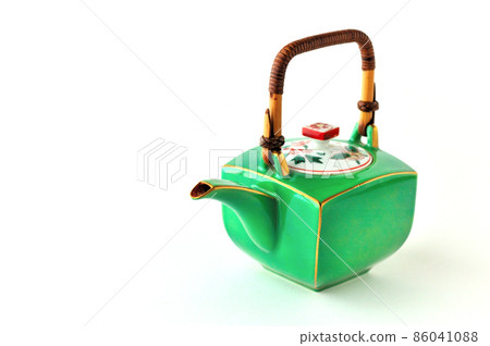 Tea utensil green square teapot Tea utensil green square teapot 86041088