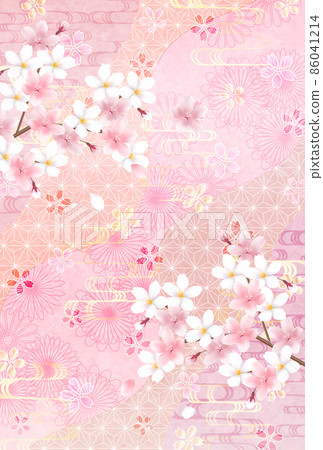 櫻花春天花背景 86041214