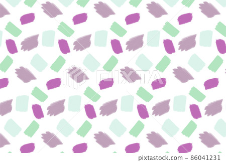 Scandinavian purple, green and blue paintbrush touch wallpaper 86041231