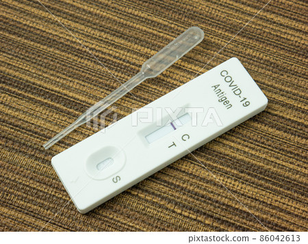 The  Antigen Test Kit for test corona virus  top view image 86042613