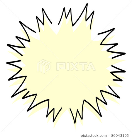 Illustration material Colorful and simple cartoon-style explosion frame transparent Illustration material Colorful and simple cartoon-style explosion frame transparent 86043105