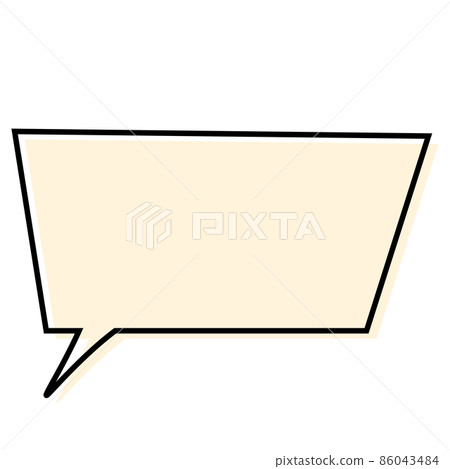 Illustration material Simple colorful balloon frame transparent separately 86043484