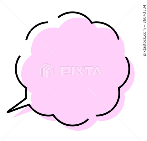 Illustration material Simple colorful balloon frame transparent separately Illustration material Simple colorful balloon frame transparent separately 86043534