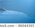 Lake Kawaguchi Blue Surface-1-4 86044365