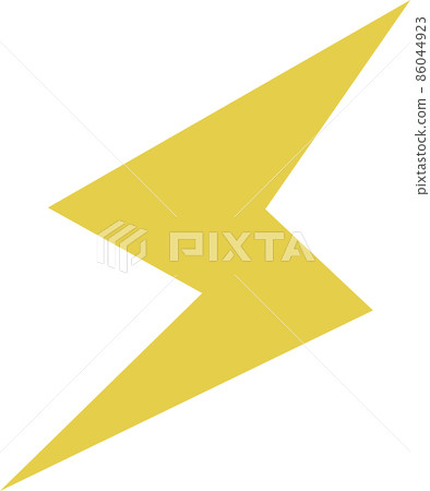 Simple pictogram illustration of lightning 86044923