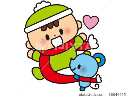 A warm muffler and a good friend A warm muffler and a good friend 86044935