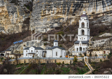 Assumption Cave Monastery in Bakhchysarai. Crimea Assumption Cave Monastery in Bakhchysarai. Crimea 86045822