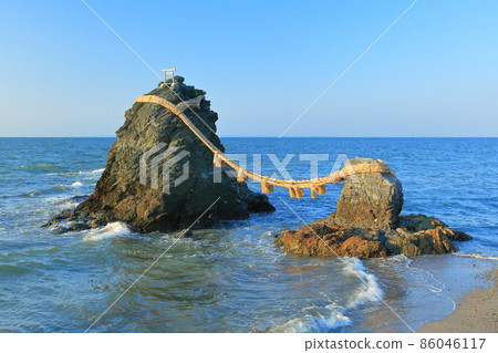 [三重縣]天氣好的二見浦Meotoiwa（二見北玉神社） 86046117