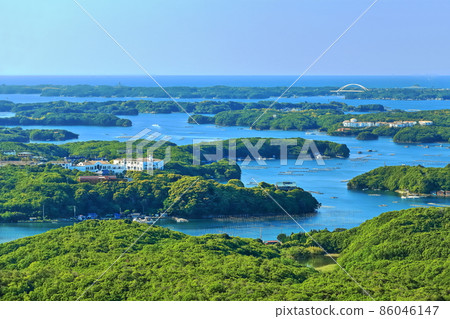 [三重縣]阿哥灣（伊勢志摩）在晴朗的天氣下 86046147