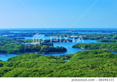 [Mie Prefecture] Ago Bay in clear weather (Ise Shima) 86046155