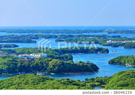 [Mie Prefecture] Ago Bay in clear weather (Ise Shima) 86046159