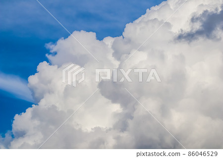 Background of blue sky with white clouds. 86046529