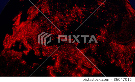 紅色地球紅色空間3D CG背景壁紙 紅色地球紅色空間3D CG背景壁紙 86047015
