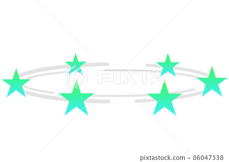 Confused green star effect Confused green star effect 86047338
