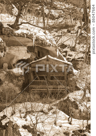 Yamagata's Womb Hall Winter Snowscape (Yamagata City, Yamagata Prefecture) 86047664