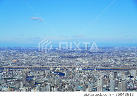 從東京天空樹眺望(2022 年元旦) 從東京天空樹眺望(2022 年元旦) 86048618