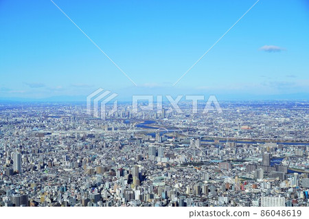 View from Tokyo Sky Tree (New Year's Day 2022) 86048619
