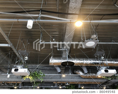 Lights and decorations placed on the ceiling Lights and decorations placed on the ceiling 86049548
