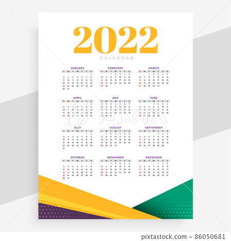 modern 2022 calendar design for new year modern 2022 calendar design for new year 86050681