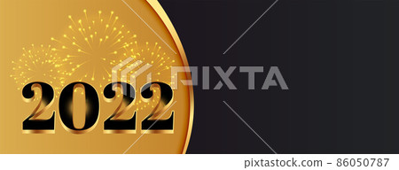 happy new year golden 2022 celebration banner happy new year golden 2022 celebration banner 86050787