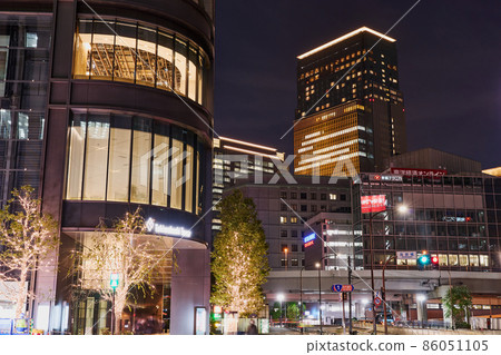 城市夜景東京大手町商業區 城市夜景東京大手町商業區 86051105