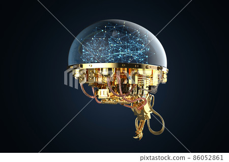electronic brain with connection line electronic brain with connection line 86052861