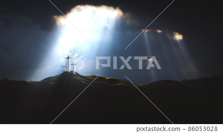 Light and Cloud on Golgotha Hill The Death and Resurrection of Jesus Christ and the Holy Cross Light and Cloud on Golgotha Hill The Death and Resurrection of Jesus Christ and the Holy Cross 86053028