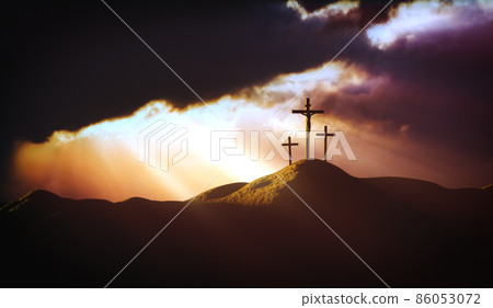 The Mysterious Light and Clouds of Golgotha The Death and Resurrection of Jesus Christ and the Holy Cross 86053072