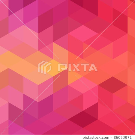 Hexagon mesh vector background. Geometric design stylized polygons. Trendy pattern of hexagonal colors for banner or cover. Honeycombs form a mosaic background. - Vektorgrafik 86053971
