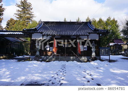 岡山縣津山市以舞獅聞名的高田神社 86054781