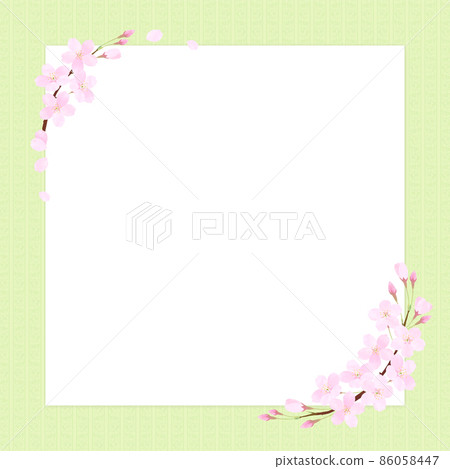 Cherry blossom vector frame Somei Yoshino (wallpaper style) Cherry blossom vector frame Somei Yoshino (wallpaper style) 86058447