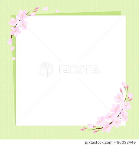 Cherry blossom vector frame Somei Yoshino (wallpaper style) Cherry blossom vector frame Somei Yoshino (wallpaper style) 86058449