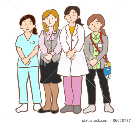 Mental clinic doctors, nurses, mental health workers, clerical staff 86058727