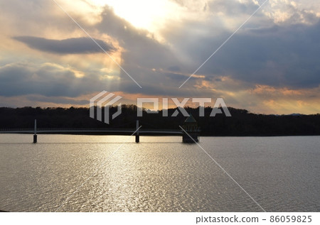 Sayama Lake at dusk Saitama Sayama Lake at dusk Saitama 86059825