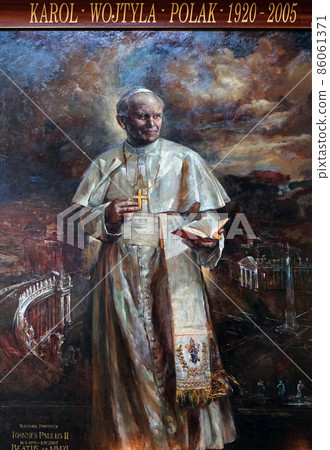 St. John Paul II by Natalia Tsarkova in Church of Santa Maria del Popolo, Rome, Italy St. John Paul II by Natalia Tsarkova in Church of Santa Maria del Popolo, Rome, Italy 86061371