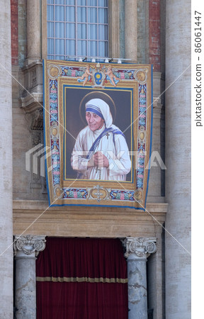 St. Peters Basilica in Vatican City arranged for the canonization of Mother Teresa in Rome, Italy St. Peters Basilica in Vatican City arranged for the canonization of Mother Teresa in Rome, Italy 86061447