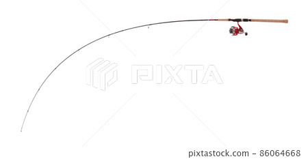 Curved ultra light fishing rod for catching predatory fish 86064668