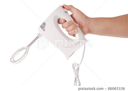 Chef holding white blender Chef holding white blender 86065336