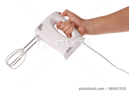 Chef holding white blender Chef holding white blender 86065338