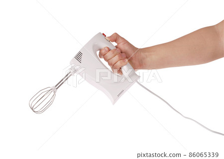 Chef holding white blender Chef holding white blender 86065339