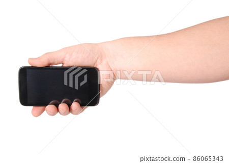 Man hand holding the smartphone 86065343