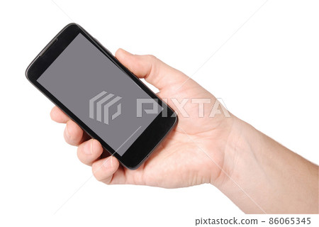 Man hand holding the smartphone 86065345